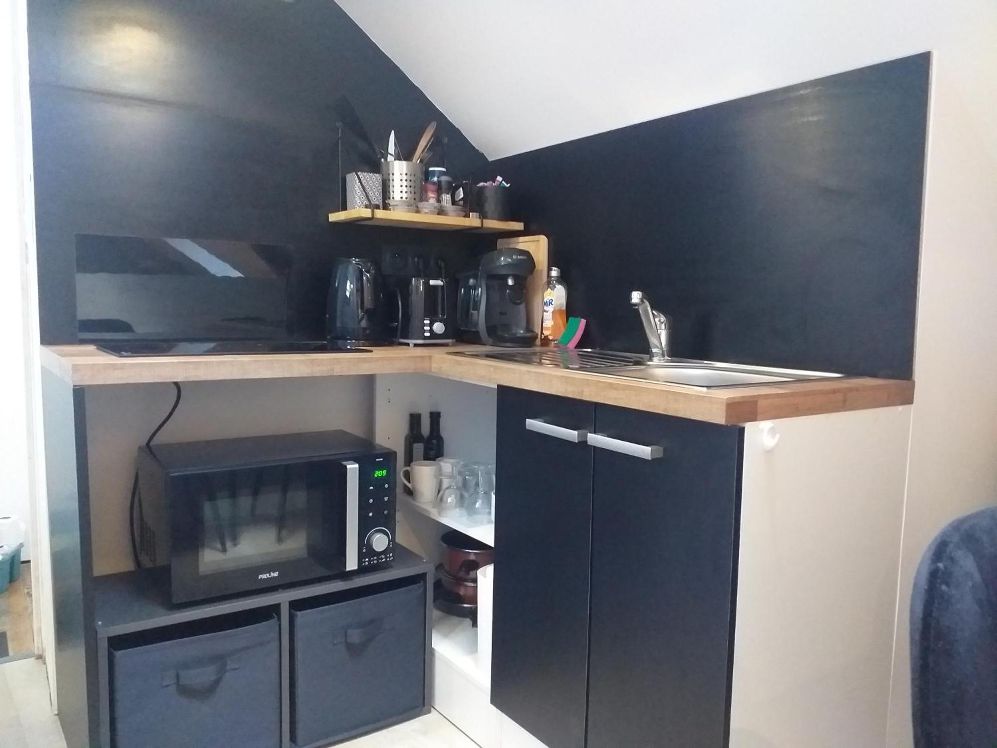 Les Volets Bleus - Deux Appartements Et Un Studio, Jardin ブールジュ 部屋 写真